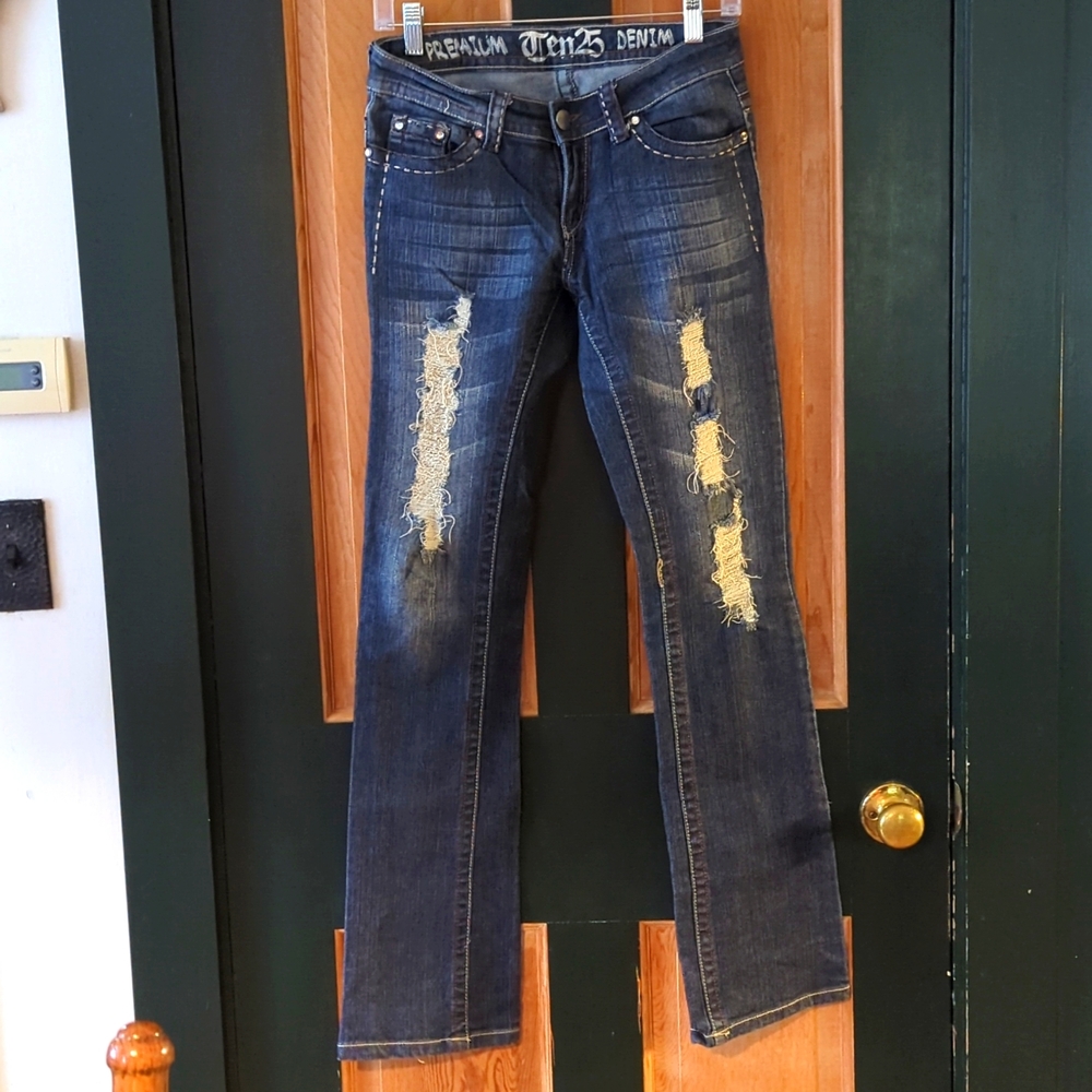 Premium Ten 25 denim jeans Sz 3/4 NWOT